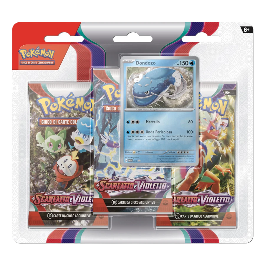 Scarlet & Violet Dondozo 3 Pack Blister