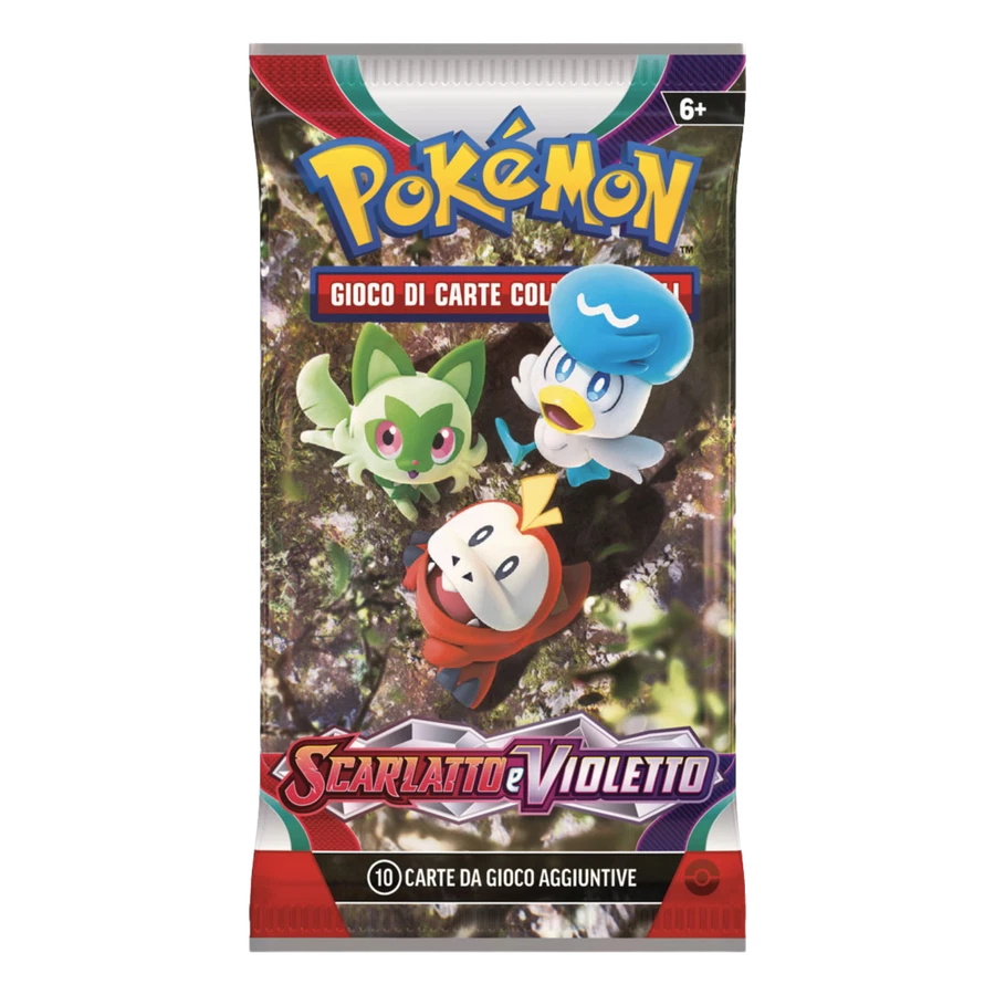 Scarlet & Violet Artwork Sprigatito, Fuecoco & Quaxly Booster Pack