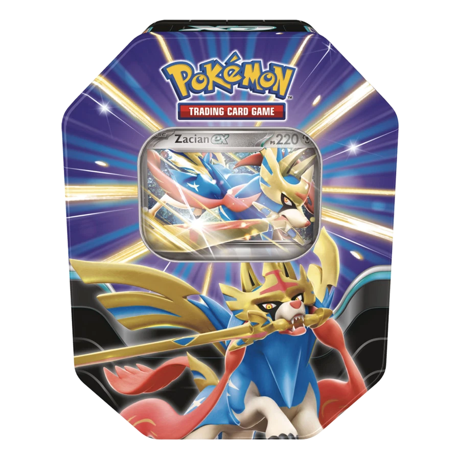 Slashing Legends Zacian ex Tin