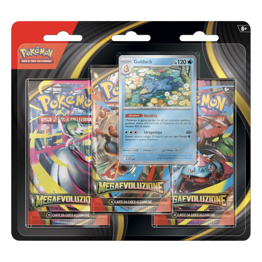 Mega Evolution Golduck 3 Pack Blister