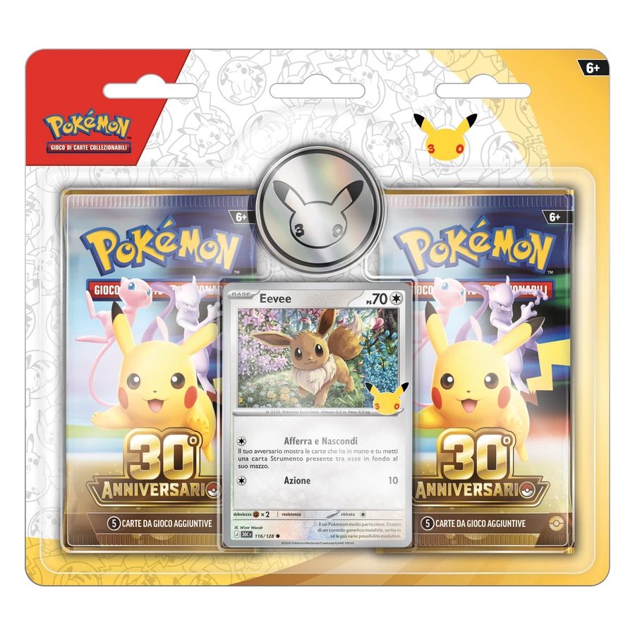 30th Celebration Eevee 2 Pack Blister
