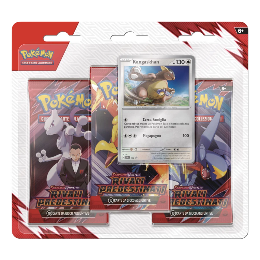 Scarlet & Violet Destined Rivals Kangaskhan 3 Pack Blister