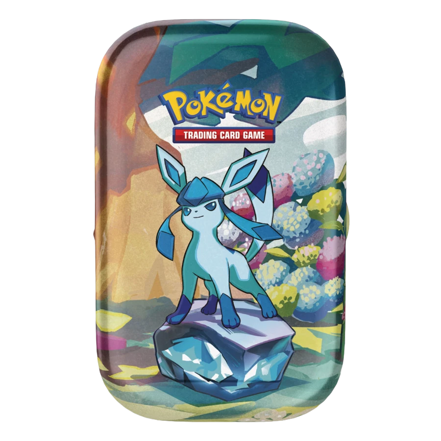 Scarlet & Violet Prismatic Evolutions Glaceon Mini Tin
