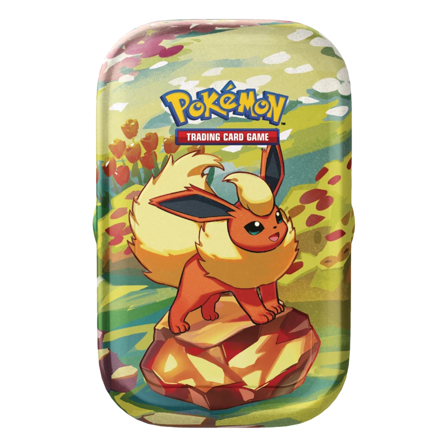 Scarlet & Violet Prismatic Evolutions Flareon Mini Tin