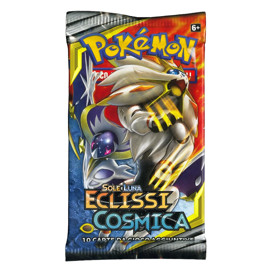 Sun & Moon Cosmic Eclipse Artwork Solgaleo & Lunala Booster Pack