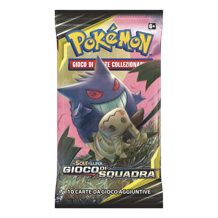 Sun & Moon Team Up Artwork Gengar & Mimikyu Booster Pack