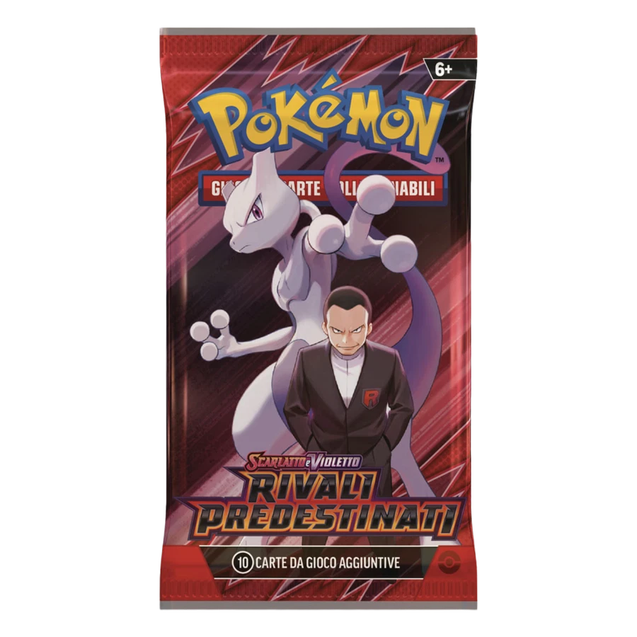Scarlet & Violet Destined Rivals Artwork Mewtwo & Giovanni Booster Pack