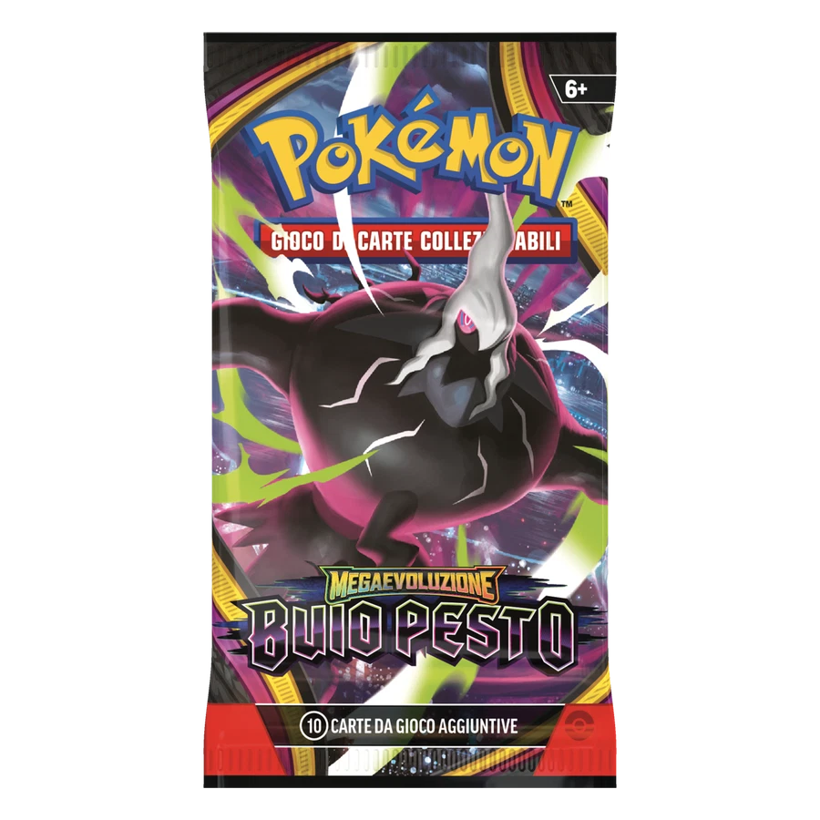Mega Evolution Pitch Black Artwork Mega Darkrai Booster Pack
