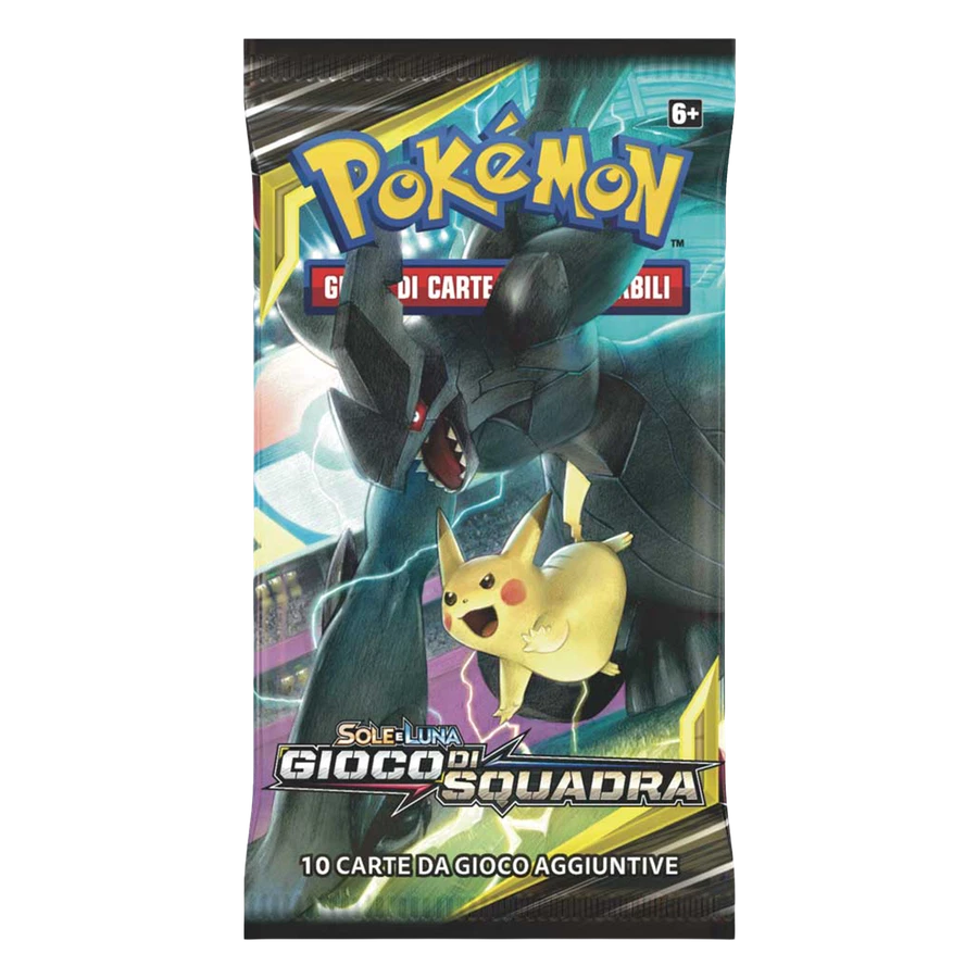 Sun & Moon Team Up Artwork Pikachu & Zekrom Booster Pack