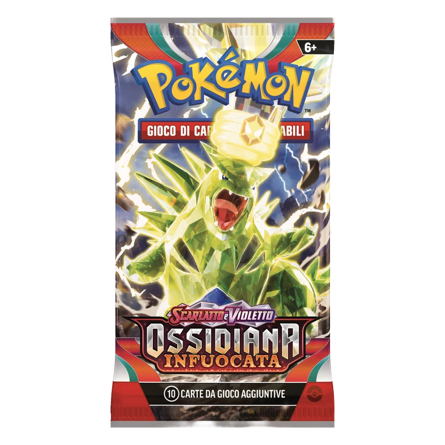 Scarlet & Violet Obsidian Flames Artwork Tyranitar Booster Pack
