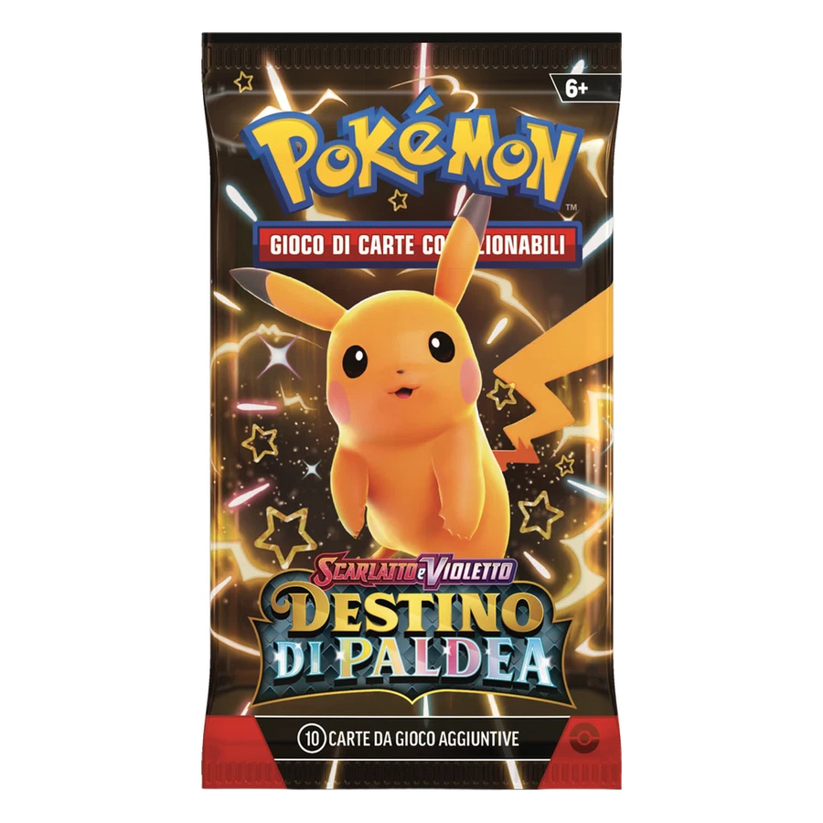 Scarlet & Violet Paldean Fates Booster Pack Artwork Pikachu