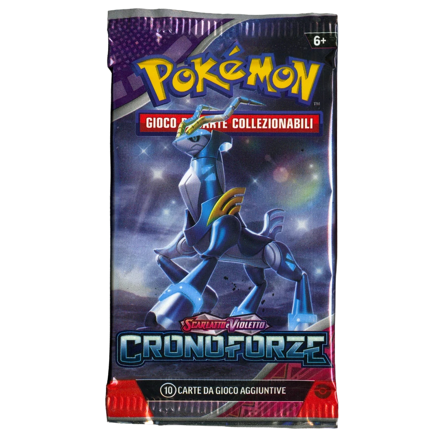 Scarlet & Violet Temporal Forces Artwork Iron Crown Booster Pack