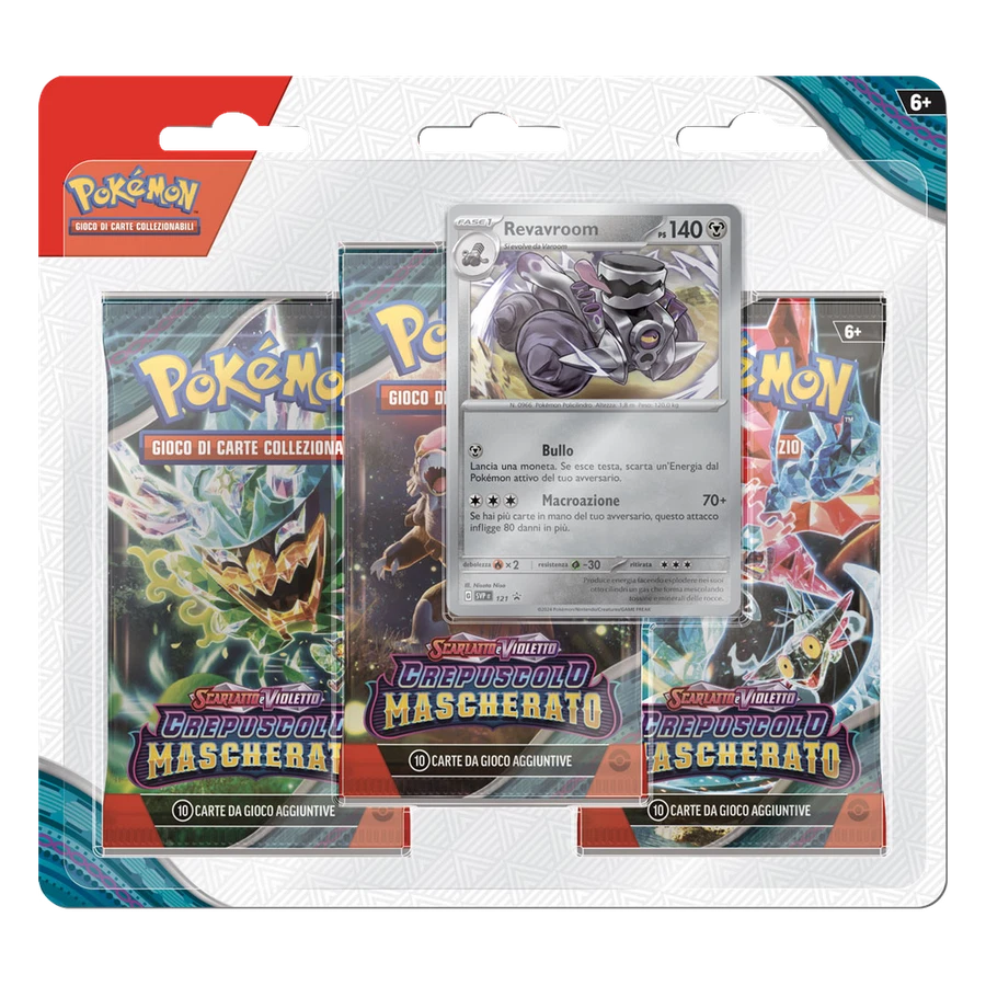 Scarlet & Violet Twilight Masquerade Revavroom 3 Pack Blister