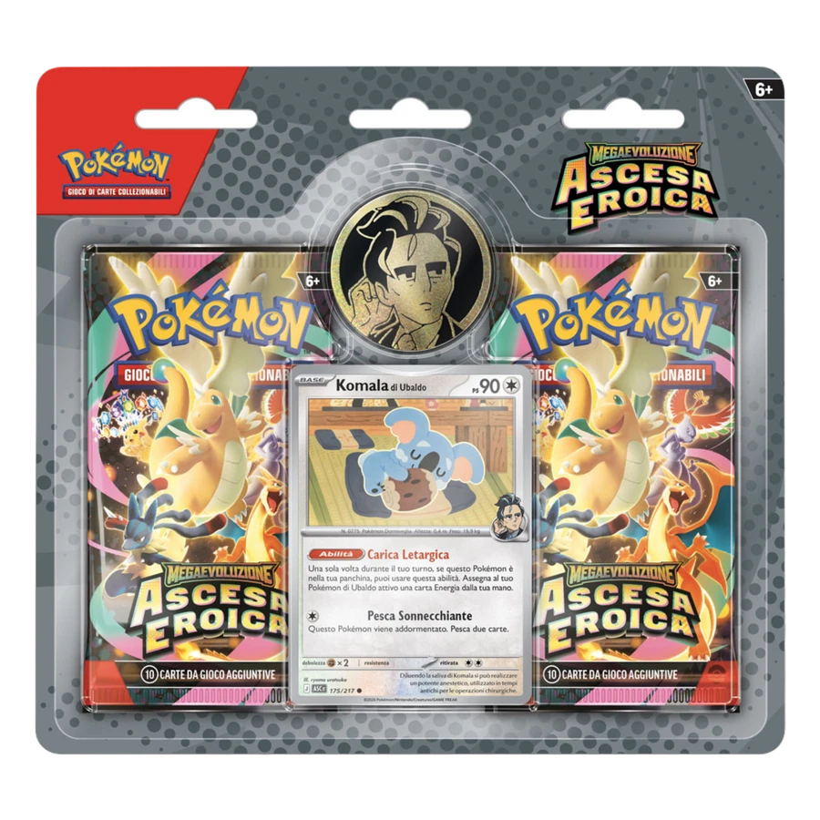 Mega Evolution Ascended Heroes Komala Larry’s 2 Pack Blister Collection