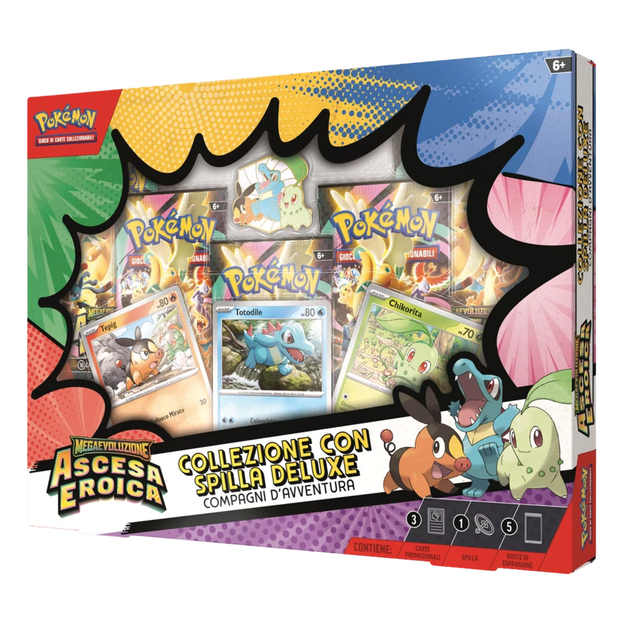 Mega Evolution Ascended Heroes Deluxe Adventure Partners Pin Collection