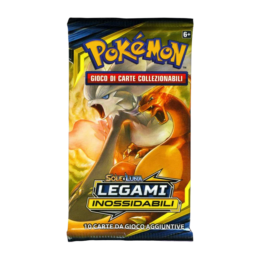 Sun & Moon Unbroken Bonds Artwork Reshiram & Charizard Booster Pack