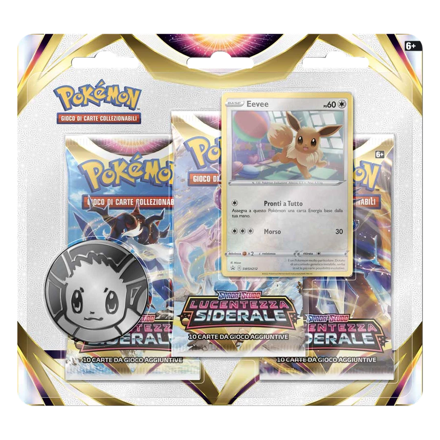 Sword & Shield Astral Radiance Eevee 3 Pack Blister