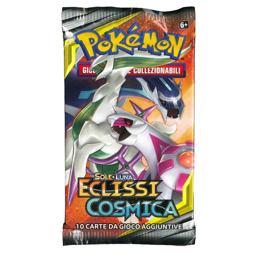Sun & Moon Cosmic Eclipse Artwork Dialga, Palkia & Arceus Booster Pack