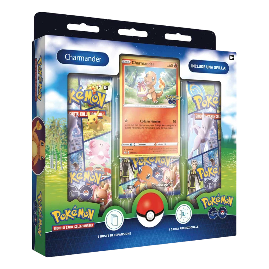 Sword & Shield Pokemon GO Charmander Pin Collection