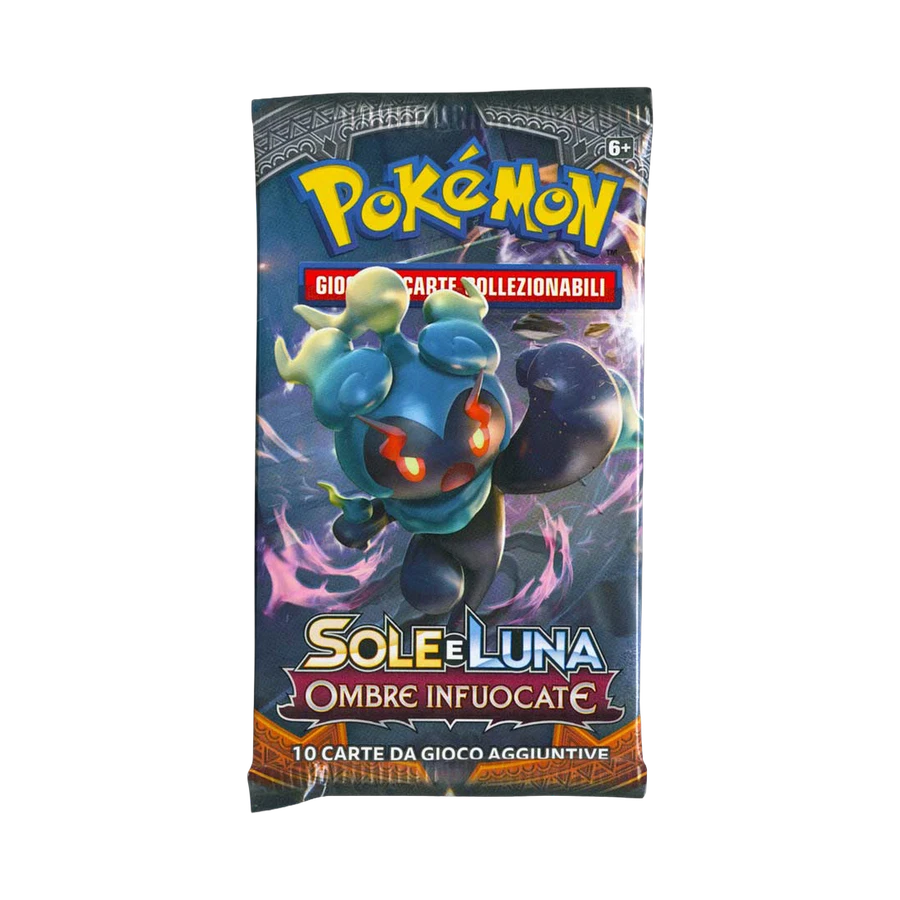 Sun & Moon Burning Shadows Artwork Marshadow Booster Pack
