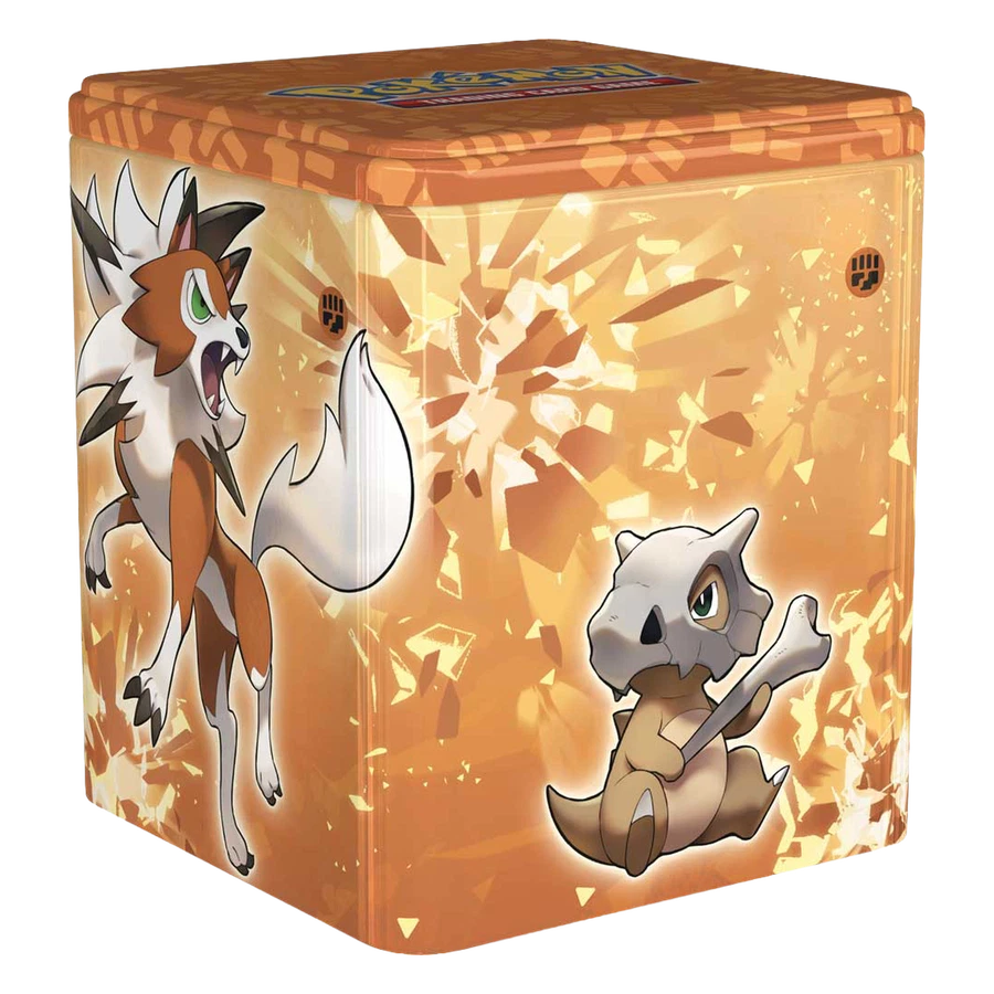 Fighting Type (Mienfoo, Sirfetch'D, Cubone, Lycanroc Dusk Form) Stacking Tin