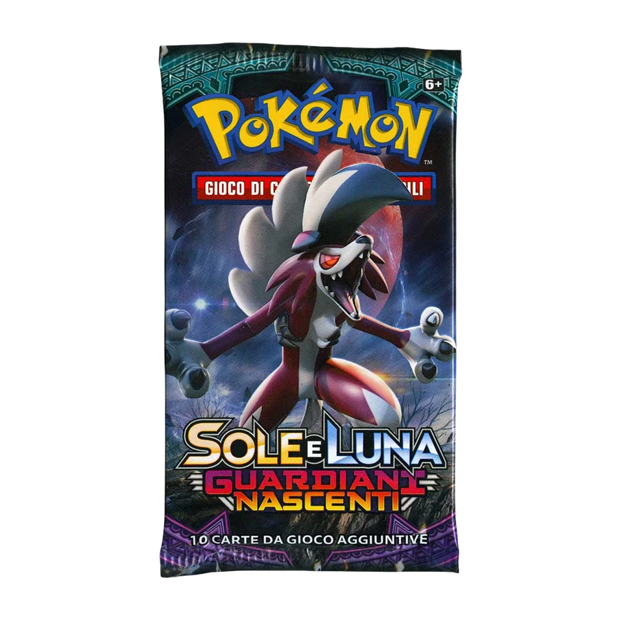 Sun & Moon Guardians Rising Artwork Lycanroc Forma Night Booster Pack