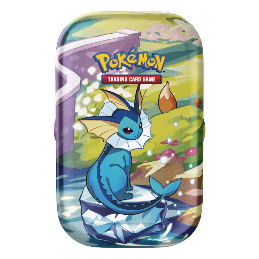 Scarlet & Violet Prismatic Evolutions Vaporeon Mini Tin