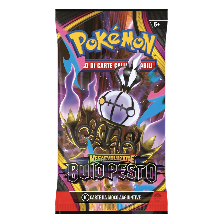 Mega Evolution Pitch Black Artwork Mega Chandelure Booster Pack