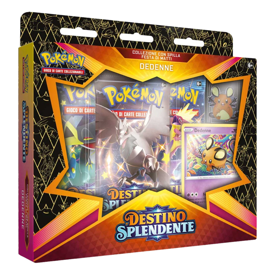 Sword & Shield Shining Fates Mad Party Dedenne Pin Collection