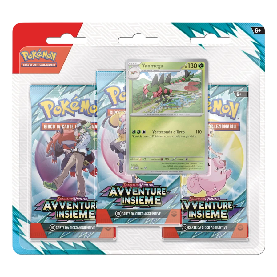 Scarlet & Violet Journey Together Yanmega 3 Pack Blister