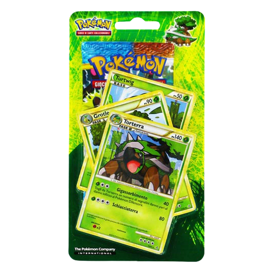HeartGold & SoulSilver Triumphant Checklane Blister Turtwig, Grotle & Torterra 1 Booster Pack