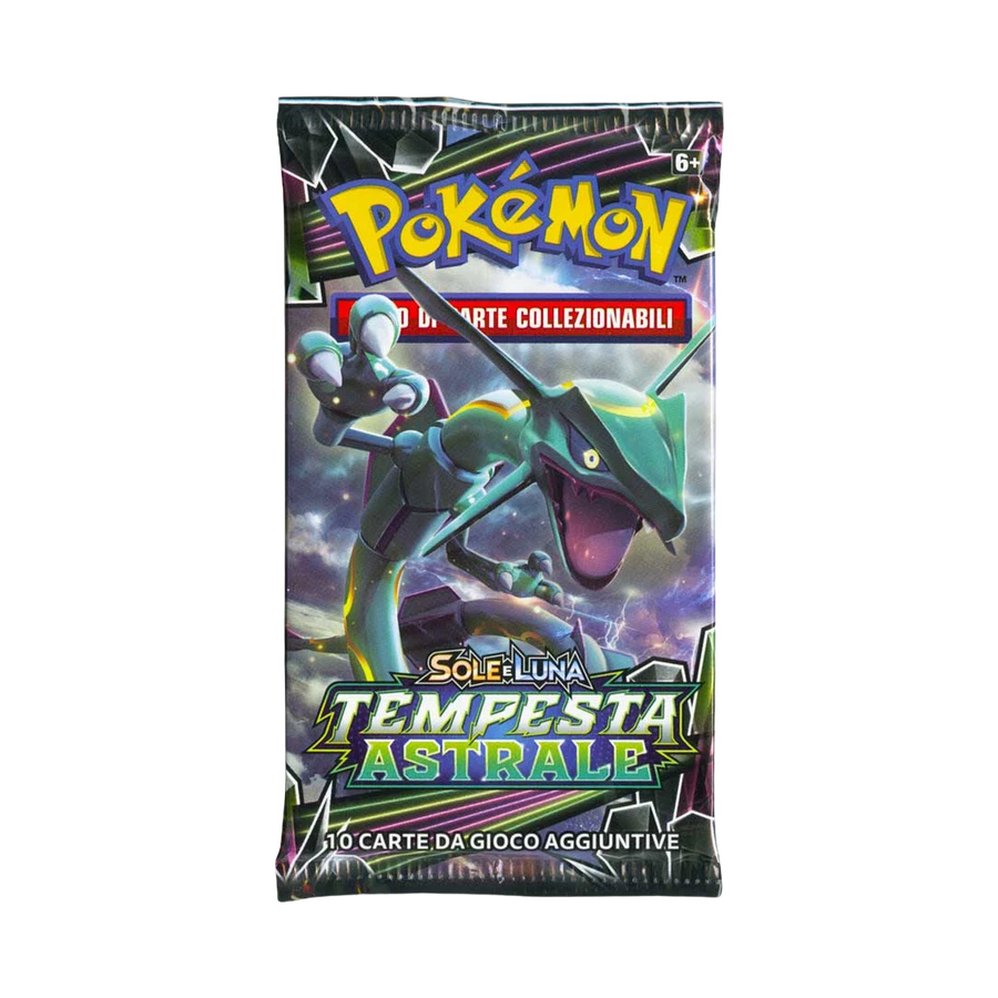 Sun & Moon Celestial Storm Artwork Rayquaza Booster Pack