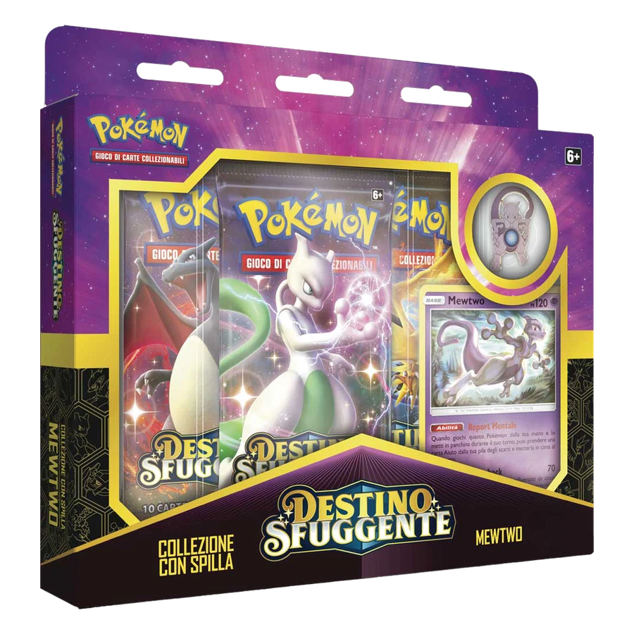 Sun & Moon Hidden Fates Mewtwo Pin Collection