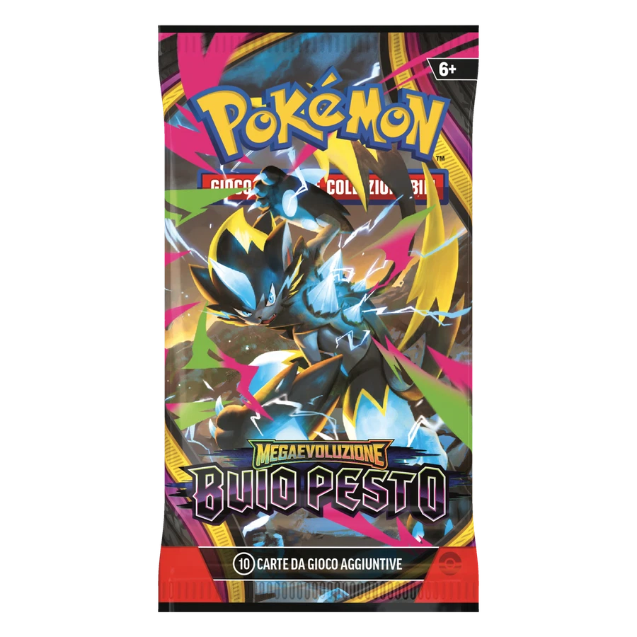 Mega Evolution Pitch Black Artwork Mega Zeraora Booster Pack