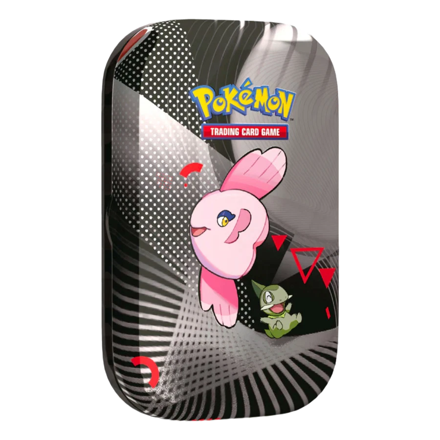 Scarlet & Violet Black Bolt & White Flare Unova Alomomola & Axew Mini Tin