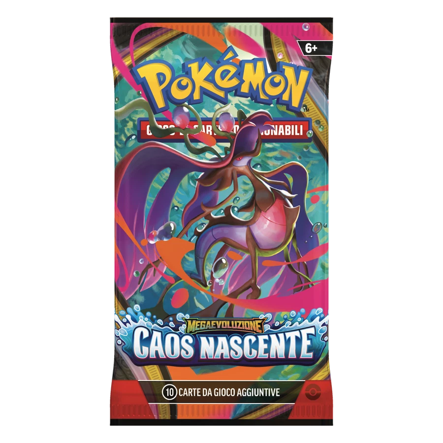 Mega Evolution Chaos Rising Artwork Mega Dragalge Booster Pack
