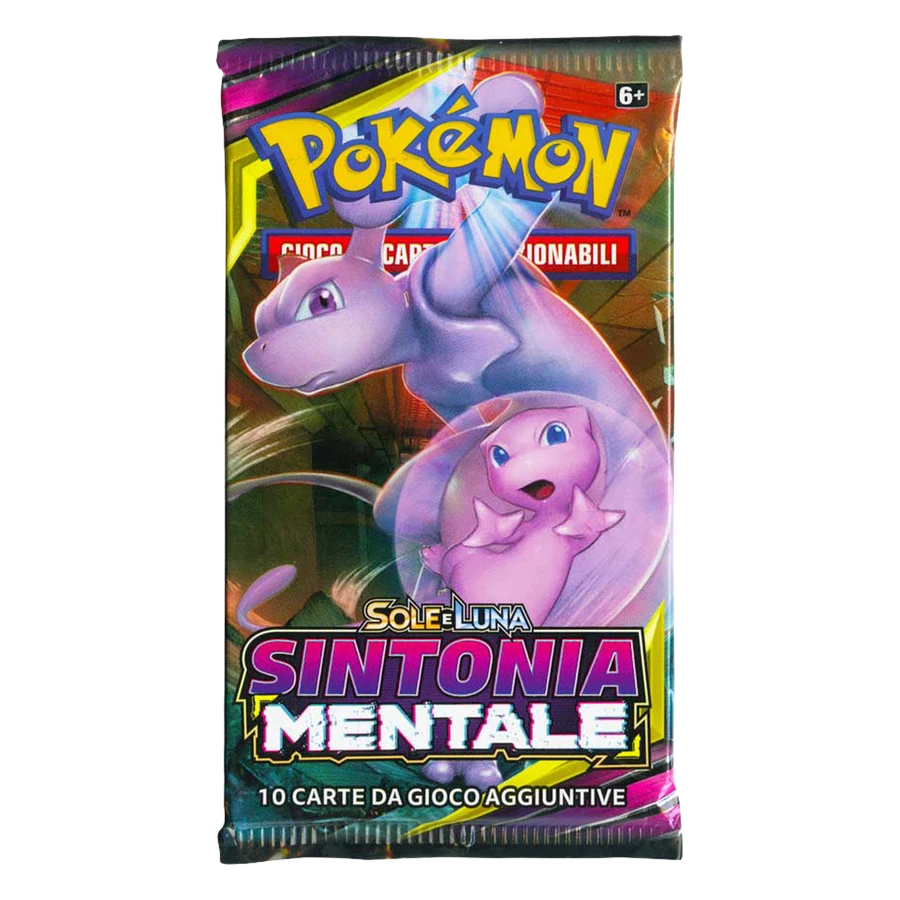 Sun & Moon Unified Minds Artwork Mew & Mewtwo Booster Pack