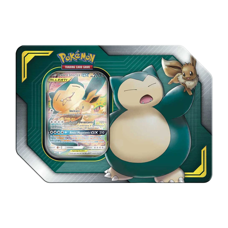Tag Team Eevee & Snorlax GX Tin