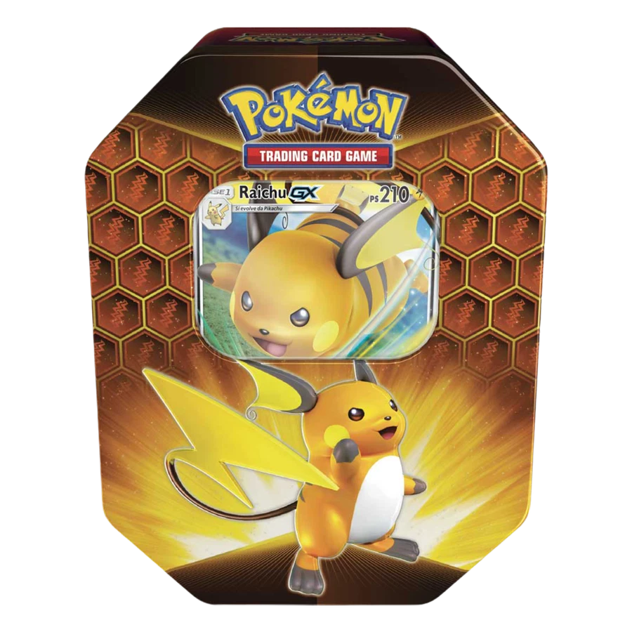 Sun & Moon Hidden Fates Raichu GX Tin