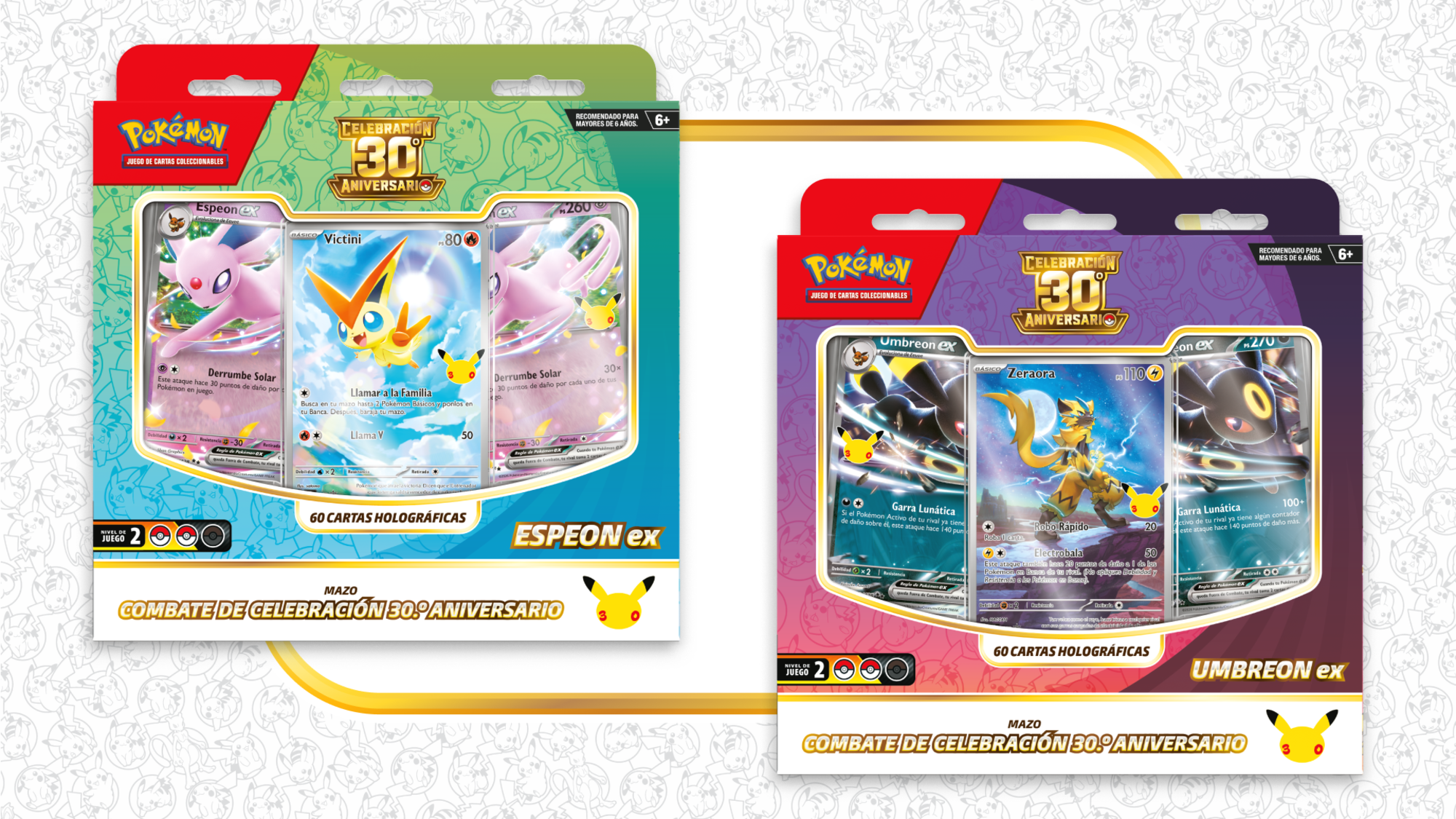 Celebración del 30.º aniversario Mazos de combate — Espeon ex & Umbreon ex