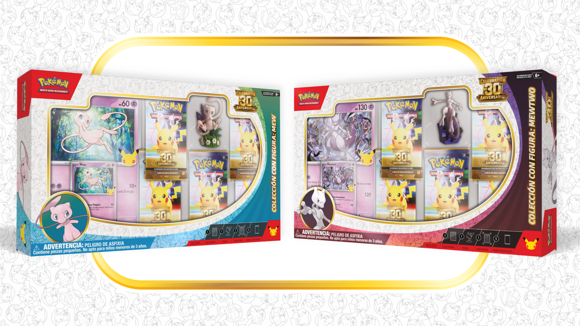 Celebración del 30.º aniversario Figure Collections — Mew & Mewtwo