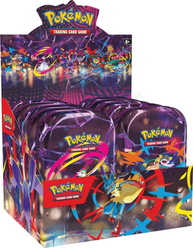 Mega Heroes ミニ缶 Display — 10 缶 — Reference: 英語 packaging
