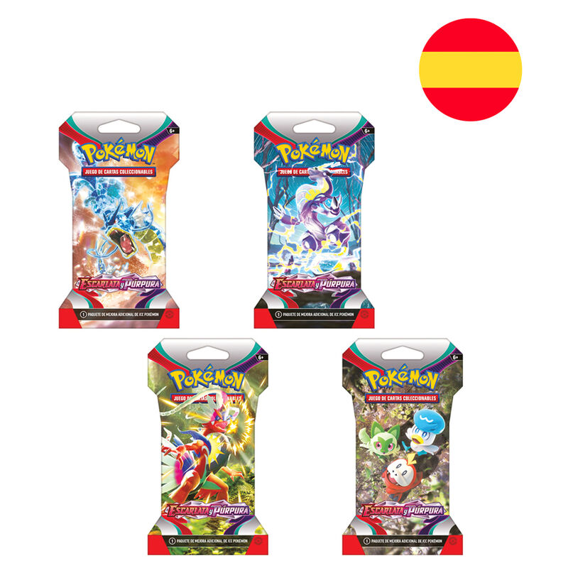 Escarlata y Púrpura Sobre con funda de cartón — Koraidon