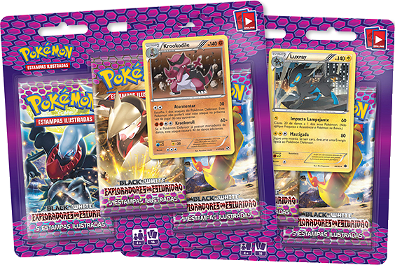 Dark Explorers Three-Pack Blister — Crocorible / Luxray