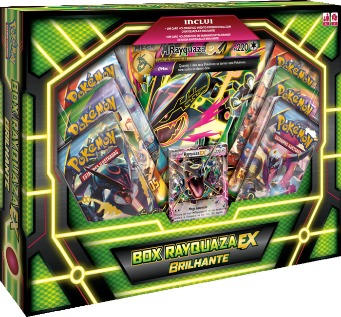 لامع Rayquaza-EX علبة