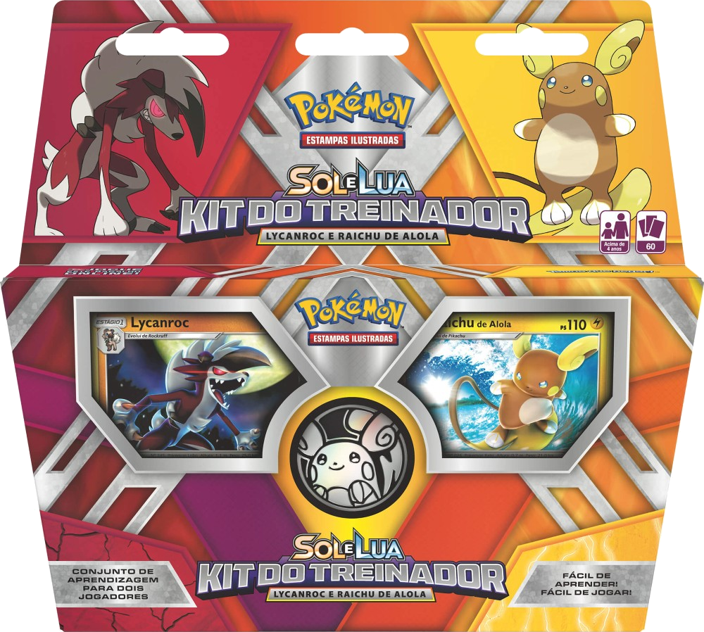 Sol y Luna Kit de Entrenador — Lycanroc & de Alola Raichu