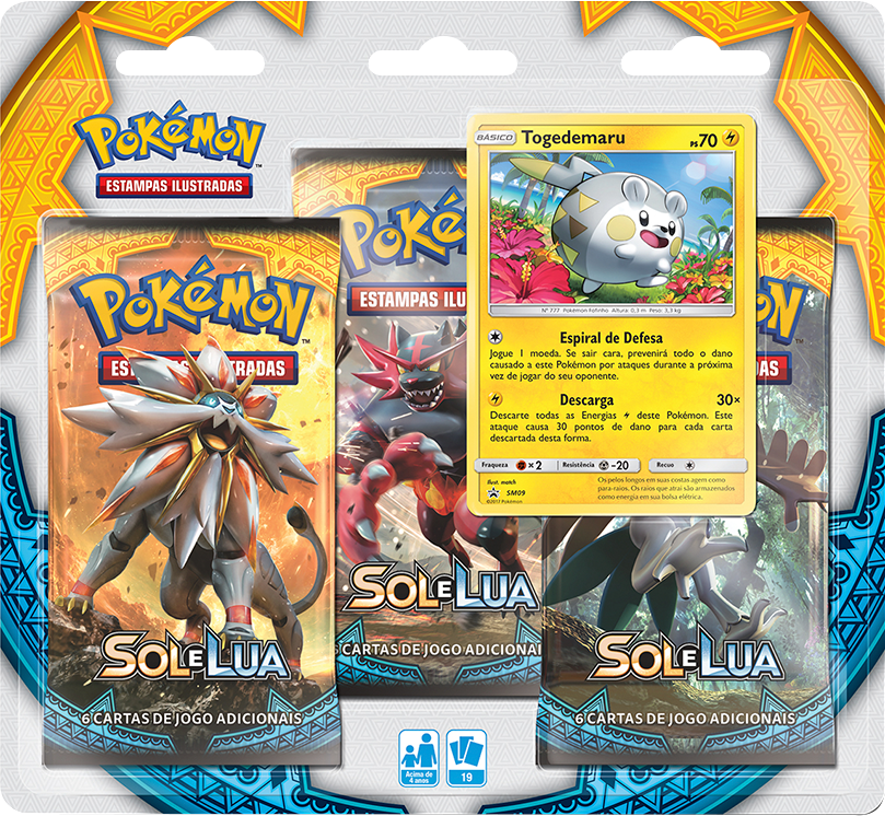 Sun & Moon Three-Pack Blister — Togedemaru