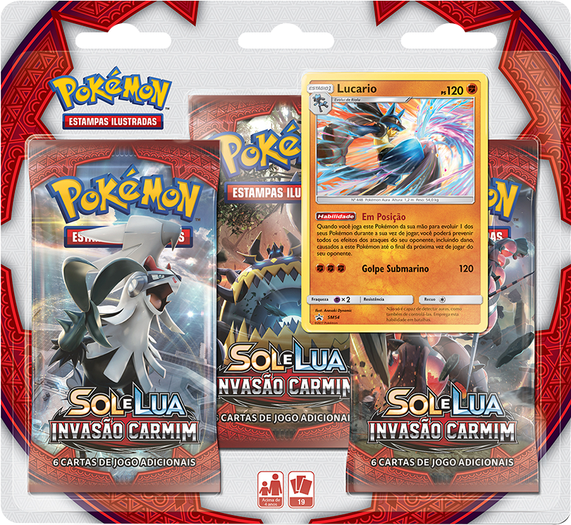 Crimson Invasion Three-Pack Blister — Lucario