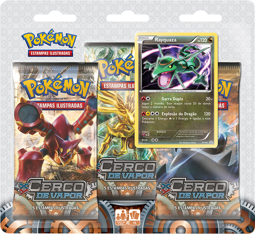 Steam Siege Three-Pack Blister — Rayquaza