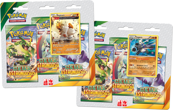 Roaring Skies Blisters de trois boosters — Regirock / Pandarbare